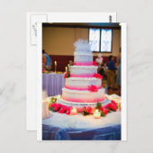 Schöne Hochzeitstorte Postkarte (Vorne/Hinten)