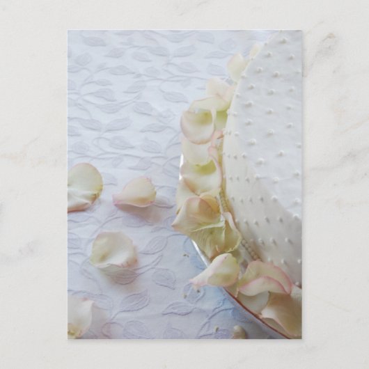Schöne Hochzeitstorte Postkarte (Vorderseite)