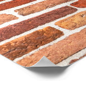 Schöne holländische traditionelle Häuser. Ziegelma Poster (Ecke)