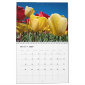 Schöne holländische Tulips Kalender (Feb 2027)