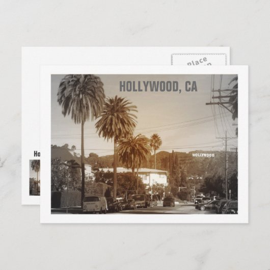 Schöne Hollywood Postcard! Postkarte (Vorne/Hinten)