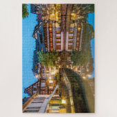 Schöne Holzhäuser Straßburg Frankreich Reisen Puzzle (Vertikal)