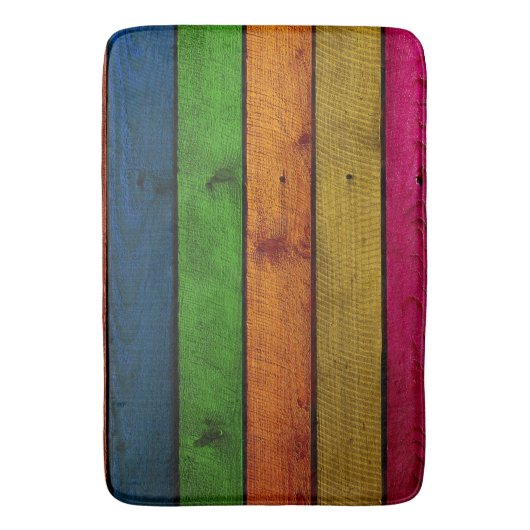 schöne Holzplanken Badematte (Vorderseite Vertikal)