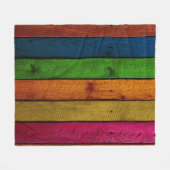 schöne Holzplanken Fleecedecke (Vorderseite (Horizontal))