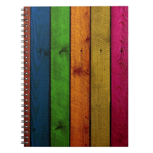 schöne Holzplanken Notizblock (Vorderseite)