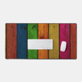 schöne Holzplanken Schreibtischunterlage (Tastatur & Maus)