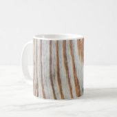 Schöne Holzstruktur oder Hintergrundabstrakte, gr Kaffeetasse (Vorderseite Links)