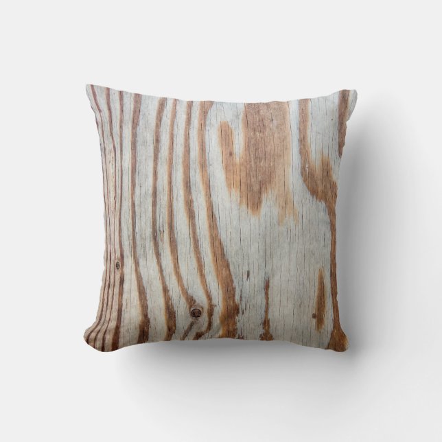 Schöne Holzstruktur oder Hintergrundabstrakte, gr Kissen (Vorderseite)