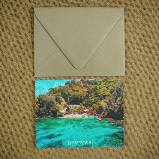 Schöne honduras Tropenölmalerei Postkarte