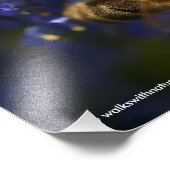 Schöne Honeybee auf der California Lilac Fotodruck (Ecke)