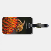 Schöne Honigbiene Pollinieren einer Blume Gepäckanhänger (Rückseite horizontal)