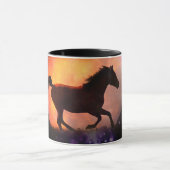 Schöne Horse Fantasy Moon Coffee Cup Tasse (Zentrum)