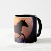 Schöne Horse Fantasy Moon Coffee Cup Tasse (VorderseiteRechts)