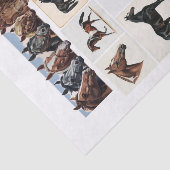 Schöne Horse Illustrations und Ephemera Seidenpapier (Ausschnitt)