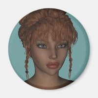 Schöne Hot 3D Redhead Frau Model Digital Art