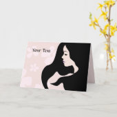 Schöne Hübsche Grußkarte Karte (Gelbe Blume)