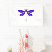 Schöne hübsche Libelle mit blauen Flügeln. Insekt Banner (Insitu)