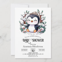Schöne Hübsche Pinguin-Babydusche