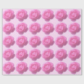 Schöne hübsche Rosa-Blume Urlaub Geschenkpapier (Flach)
