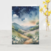 Schöne Hügel 1 Karte (Gelbe Blume)