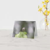 Schöne Hummingbird-Grußkarte Karte (Gelbe Blume)