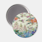 Schöne Hummingbirds Blume Festhalten Glaskunst Magnet (Vorderseite/Rückseite)