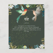 Schöne HUMMINGBIRDS Couple Wedding (Rückseite)