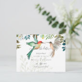 Schöne HUMMINGBIRDS Couple Wedding Postkarte (Stehend Vorderseite)