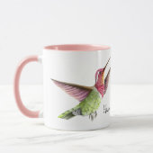 schöne Hummingvögel fliegen Tasse (Links)
