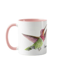 schöne Hummingvögel fliegen