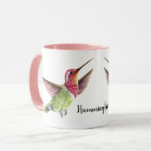 schöne Hummingvögel fliegen Tasse (Vorderseite Links)