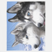 SCHÖNE HUNDE FLEECEDECKE (Vorderseite)
