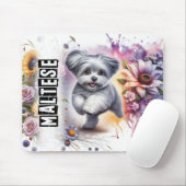 Schöne Hunde/Malteser Hund Mousepad (Mit Mouse)
