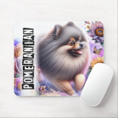 Schöne Hunde/Spitz Hund Mousepad (Mit Mouse)