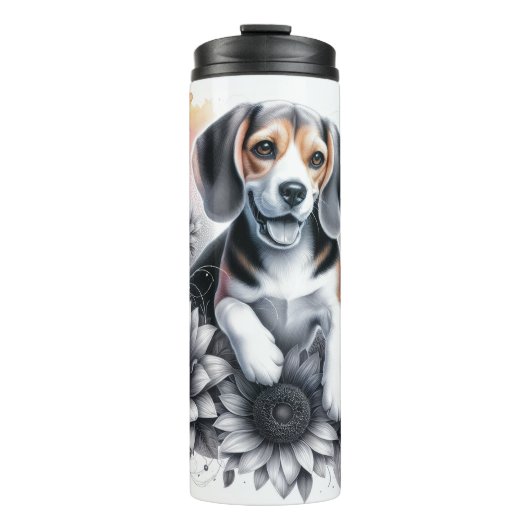 Schöne Hunderassen/Beagle Hund Thermosbecher (Vorderseite)