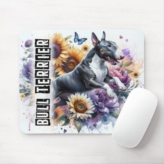 Schöne Hunderassen/Bull Terrier Dog Mousepad (Mit Mouse)