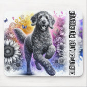 Schöne Hunderassen/feuchtigkeitsbeschichteter Retr Mousepad (Vorne)