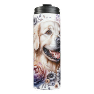 Schöne Hunderassen/Golden Retriever Hund Thermosbecher