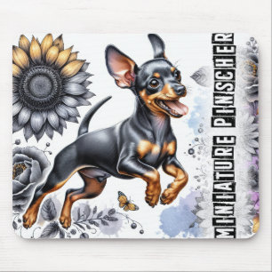 Schöne Hunderassen/Miniatur Pinscher Hund Mousepad