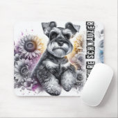 Schöne Hunderassen/Miniatur Schnauzer Hund Mousepad (Mit Mouse)