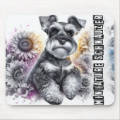 Schöne Hunderassen/Miniatur Schnauzer Hund Mousepad (Vorne)
