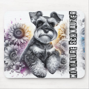 Schöne Hunderassen/Miniatur Schnauzer Hund Mousepad