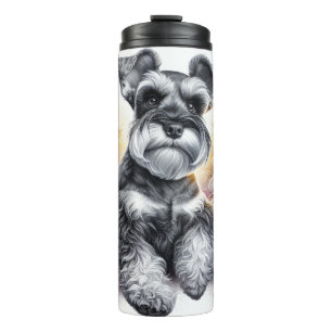 Schöne Hunderassen/ Miniatur Schnauzer Hund Thermosbecher