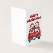 Schöne Hundeweihnachtskarte (Vorderseite)