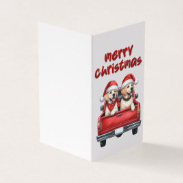 Schöne Hundeweihnachtskarte