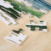 Schöne Huntington Beach Surfer Riding Waves Puzzle (Seite)