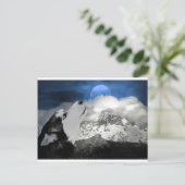 Schöne Husky Holiday Postkarte (Stehend Vorderseite)