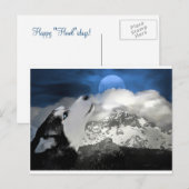 Schöne Husky Holiday Postkarte (Vorne/Hinten)
