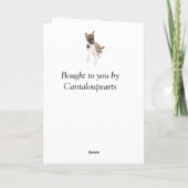 Schöne Husky Welppy Blank Weihnachten Karte (Rückseite)