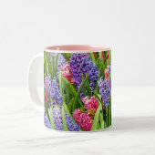 Schöne hyacinth Blume Kaffee Tasse (Vorderseite Links)